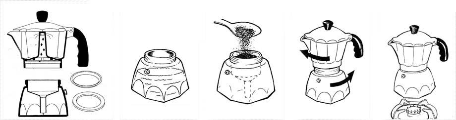 Гейзерные кофеварки для газовой плиты