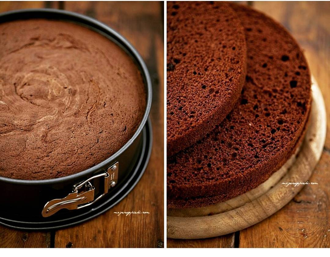 Классический шоколадный бисквит - пошаговый рецепт с фото