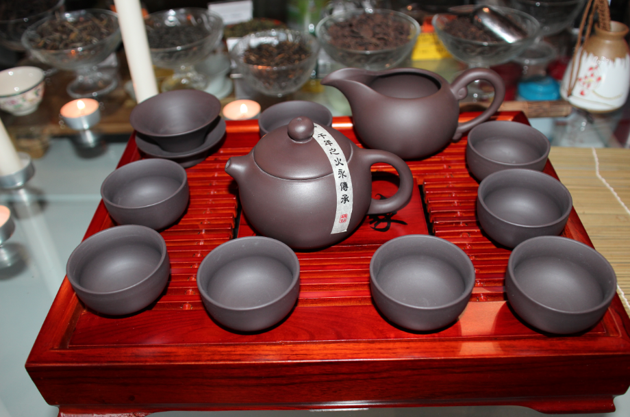Чайный сервиз «фэншуй» из исинской коричневой глины
