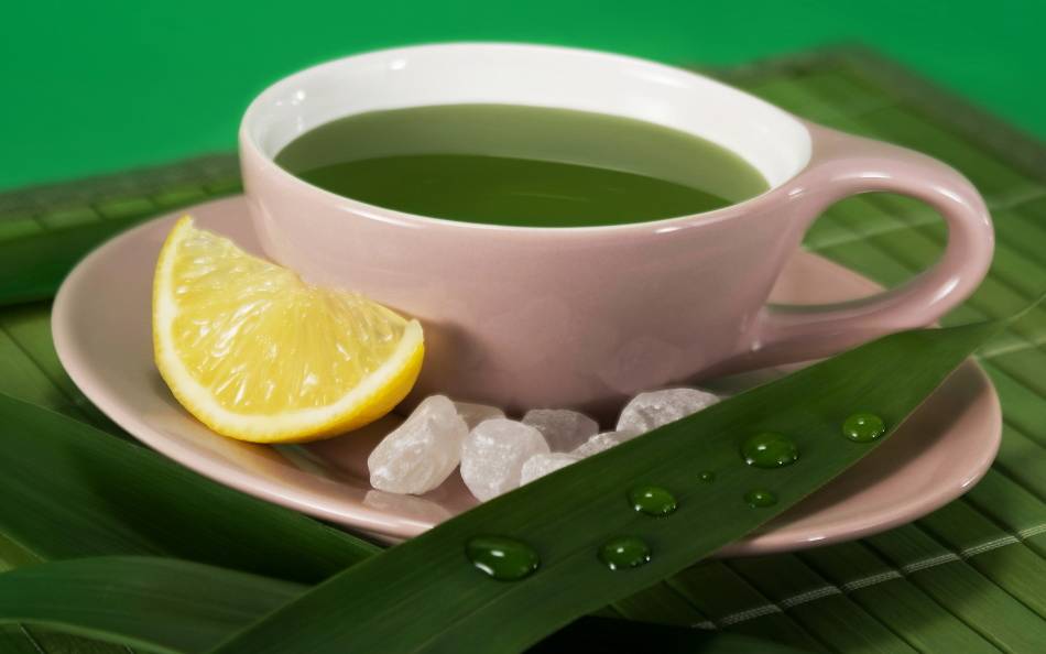 Зеленый чай с лимоном, польза