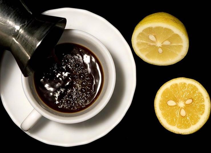 Кофе с лимоном - яркий вкус и двойной заряд бодрости