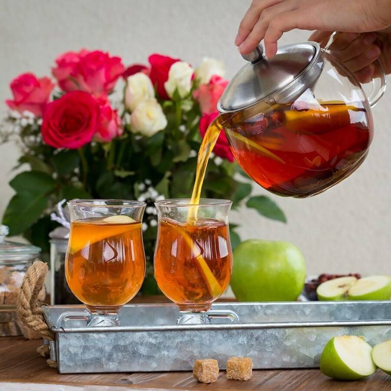 Яблочный и грушевый чай: рецепты, свойства и польза