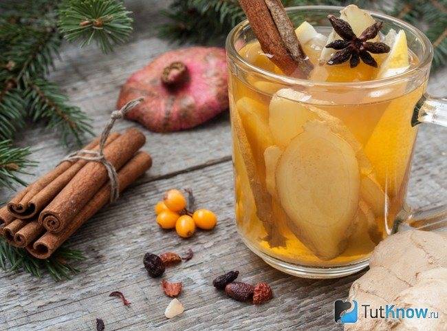 Рецепты чая с имбирем и апельсином