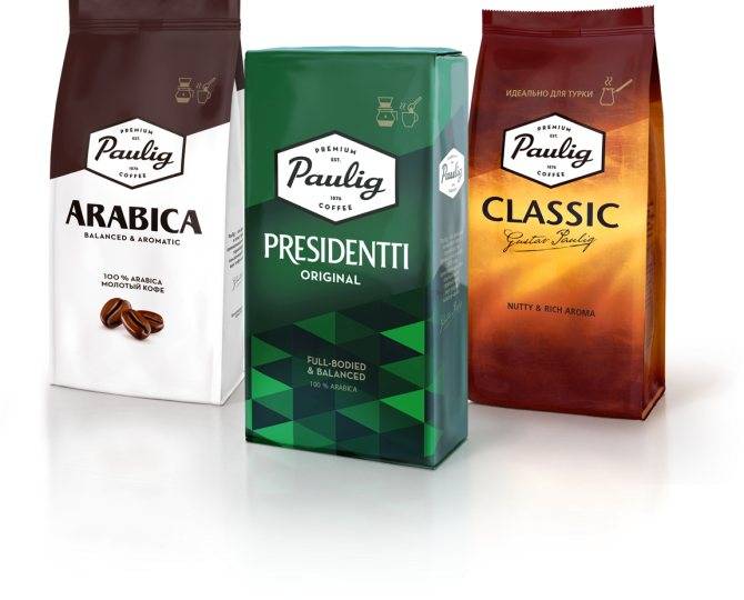 8 видов финского кофе: президент, класик, эспрессо, арибика, капсульный
