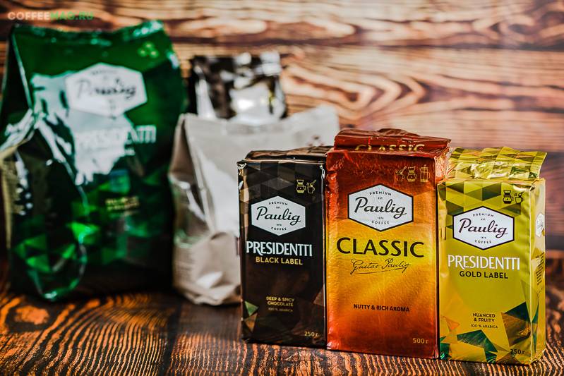 Кофе паулиг: сорта и виды кофе, история бренда, состав, факты