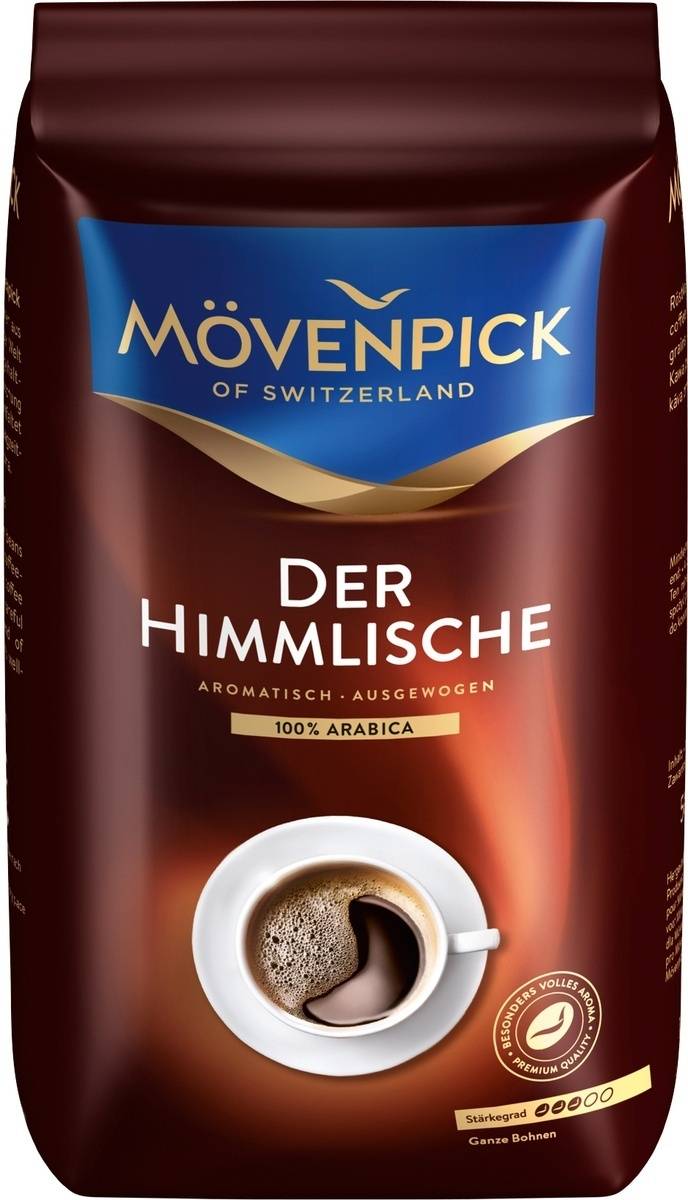 Кофе в зернах movenpick der himmlische 500 г — цена, купить в москве