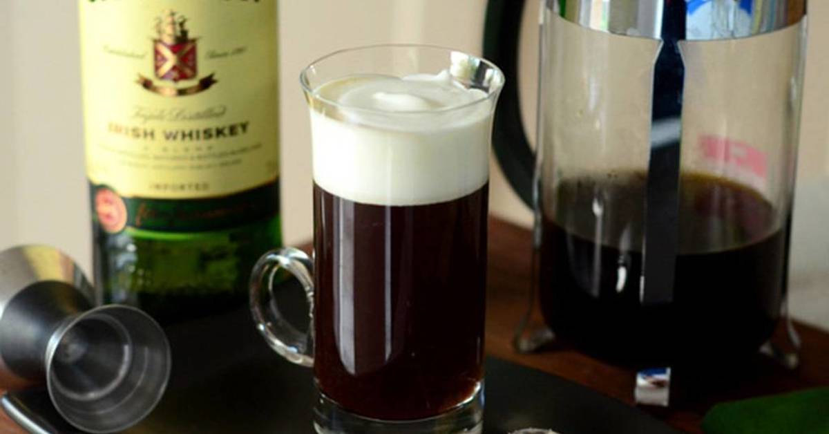 Рецепт кофейного коктейля — айриш кофе, он же ирландский кофе
