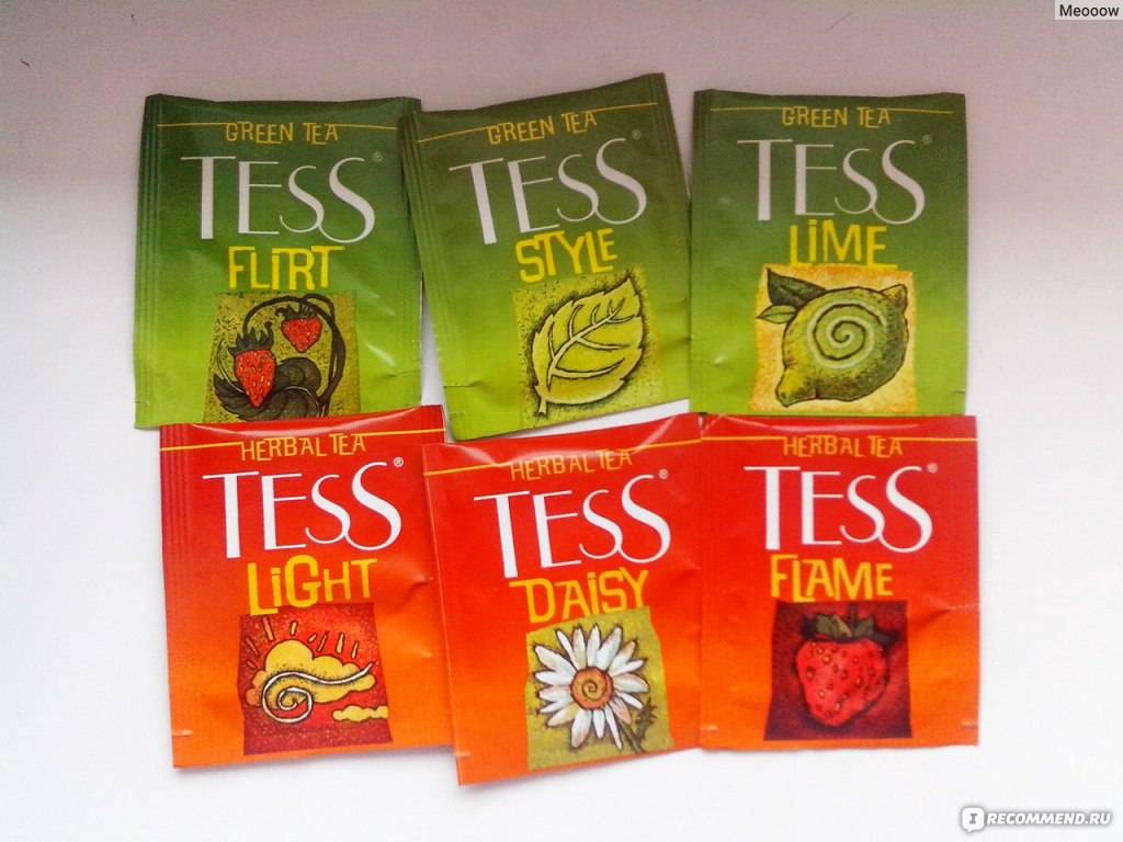 Чай в пакетиках тесс: ассортимент продукции