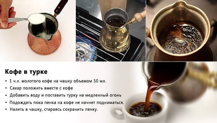 Как варить молотый кофе в турке