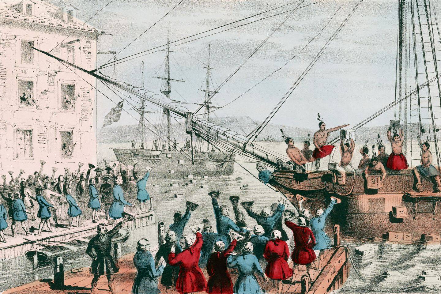 Бостонское чаепитие 1773 года в истории кратко