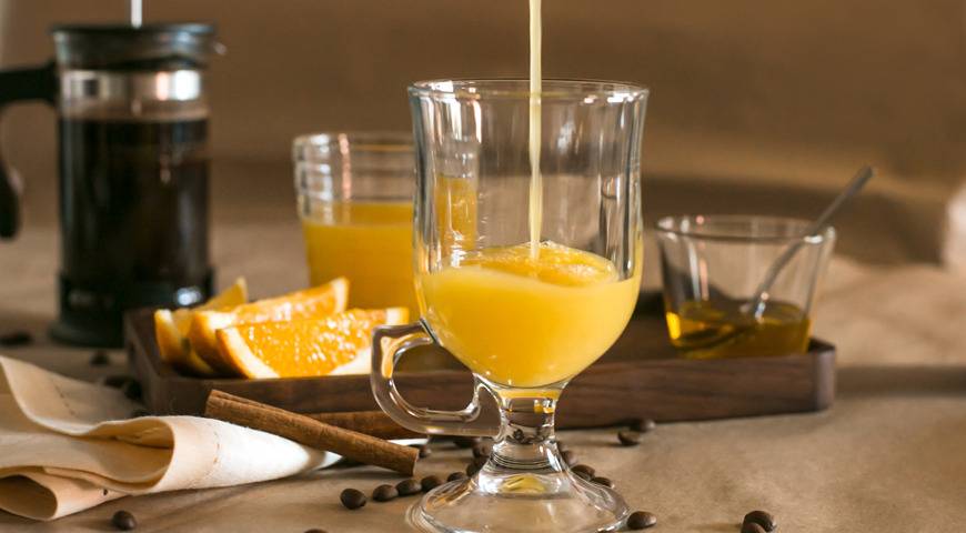 Кофе с апельсиновым соком: названия и рецепты приготовления
