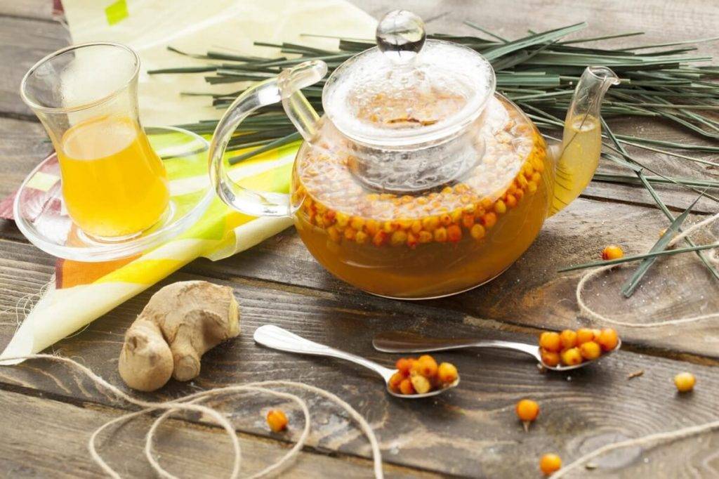 Чай с облепихой - рецепт с апельсином и "как в якитории"