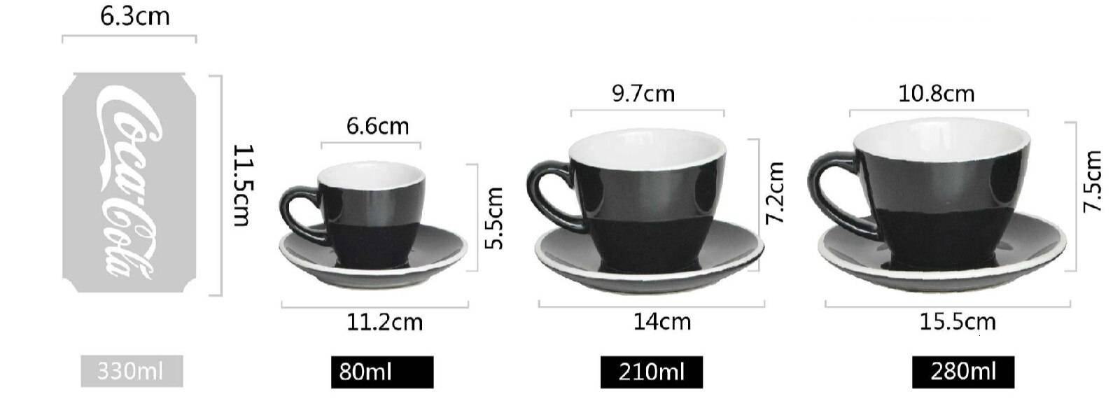 Объем кофейной чашки. из чего делают чашки для кофе