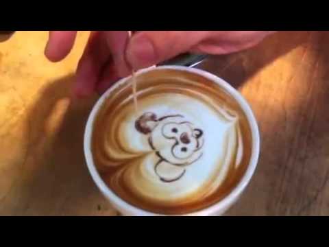 Рисунки на кофе: как сделать в чашке, трафареты и фото