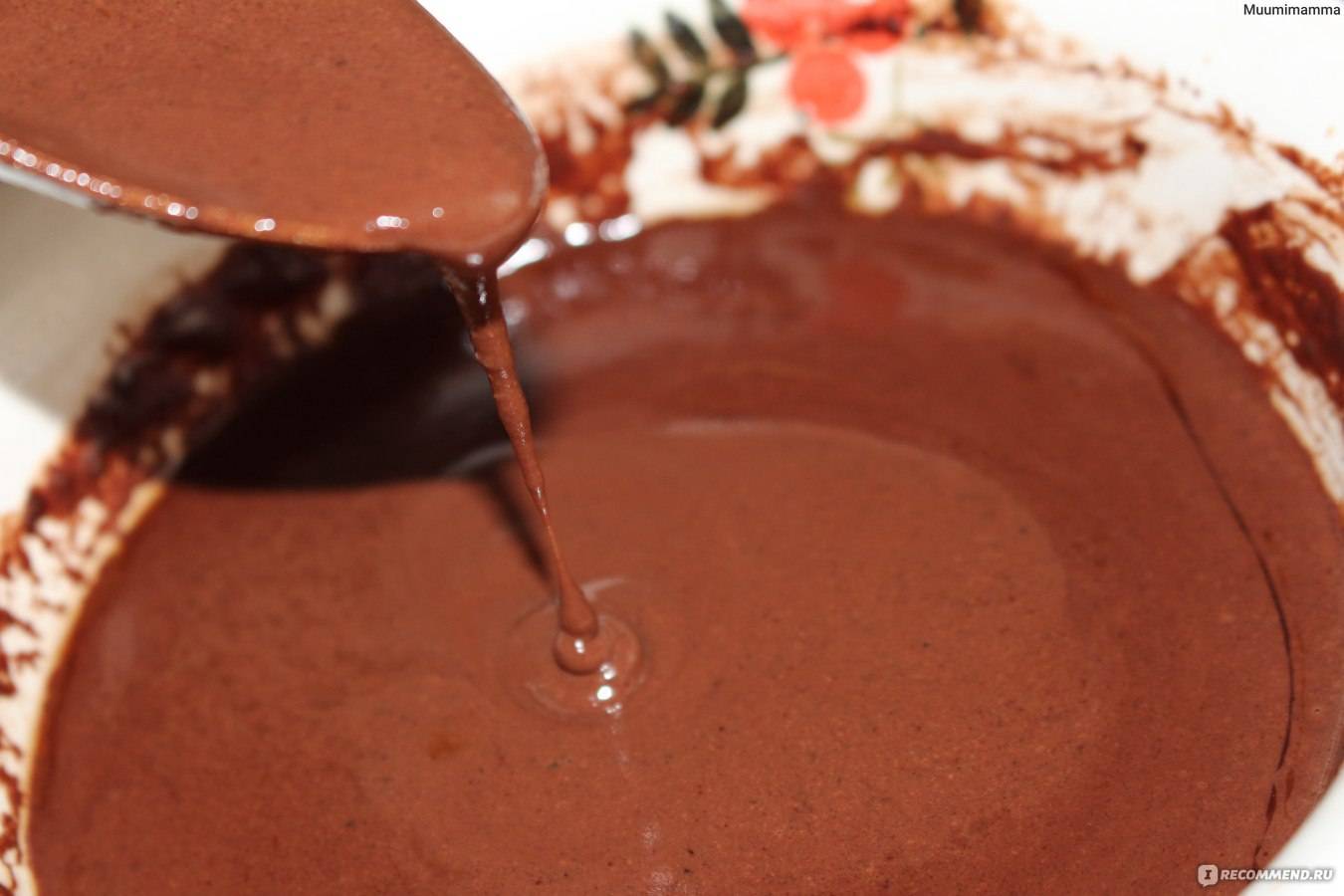 Глазурь из шоколада и сливок для кондитерских изделий