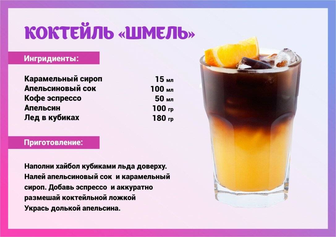 Кофе с соком (апельсиновым, яблочным и т.д.) – 5 рецептов
