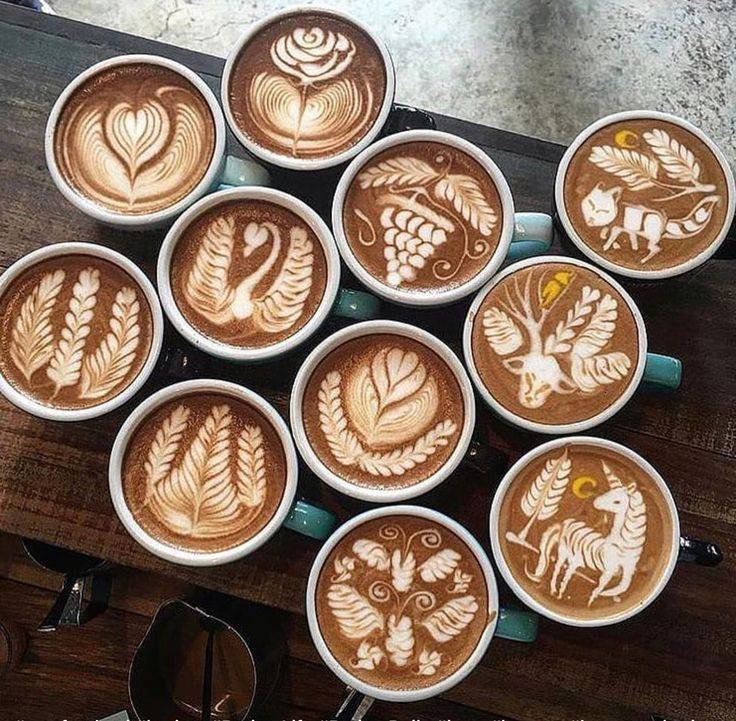 Как делать рисунки на кофе