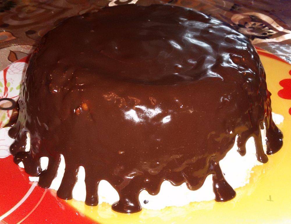 Глазурь для торта из шоколада и масла