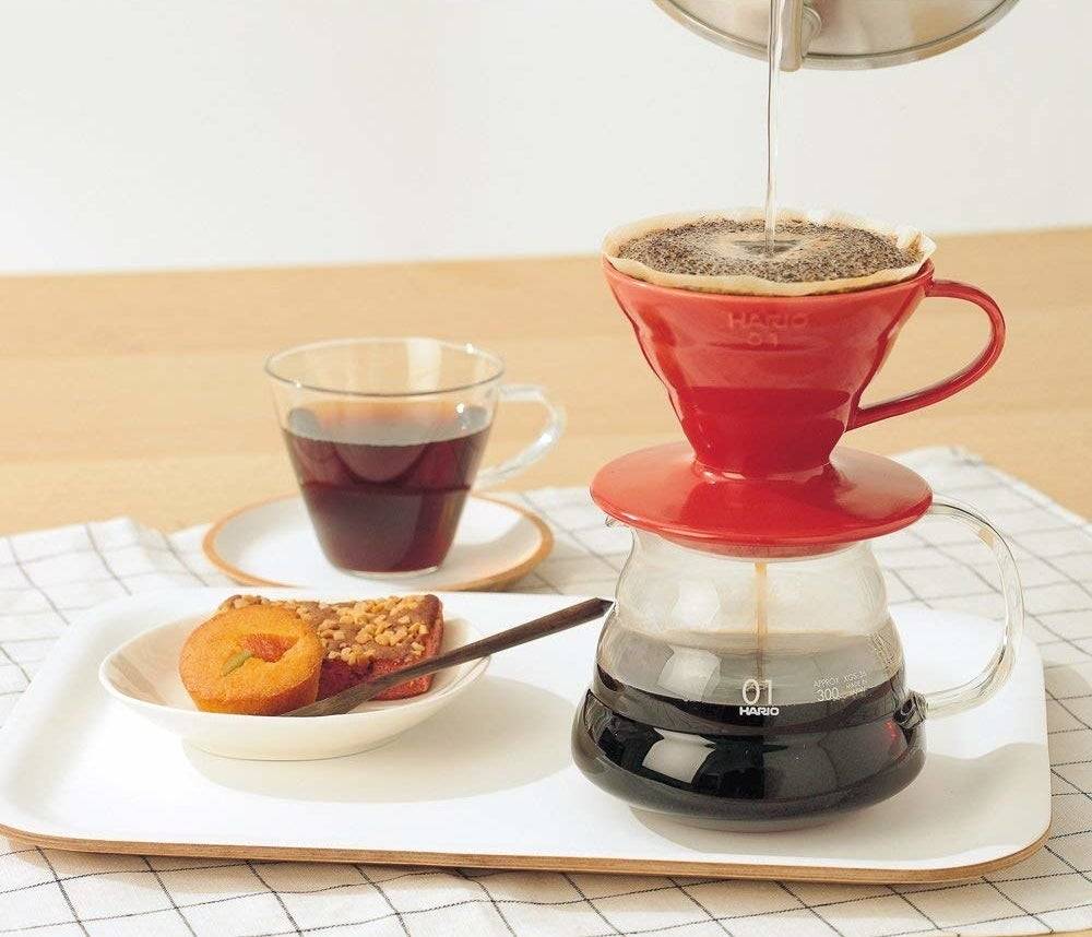 Керамическая воронка-дриппер для заваривания кофе пуровер 61223000900005, 350 мл, оранжевый (flame), серия чайники и все для чая, le creuset