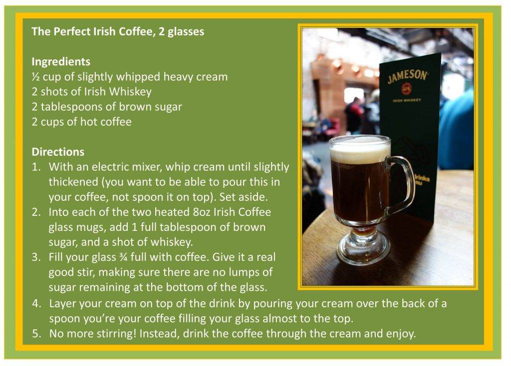 Кофе по ирландски (айриш) - рецепты изготовления в домашних условиях, состав irish coffee