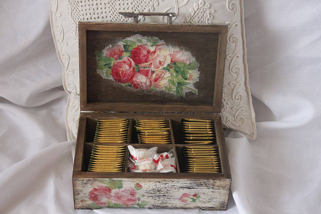 Коробка для чайных пакетиков, изготовление деревянной шкатулки для чая