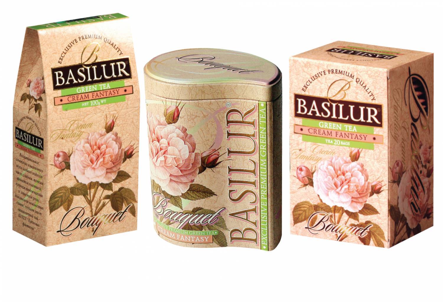 Чай базилур, ассортимент зеленого чая от компании basilur