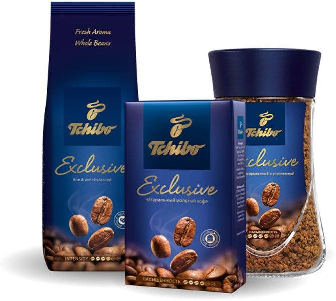 Кофе tchibo, описане продукции немецкой торговой марки