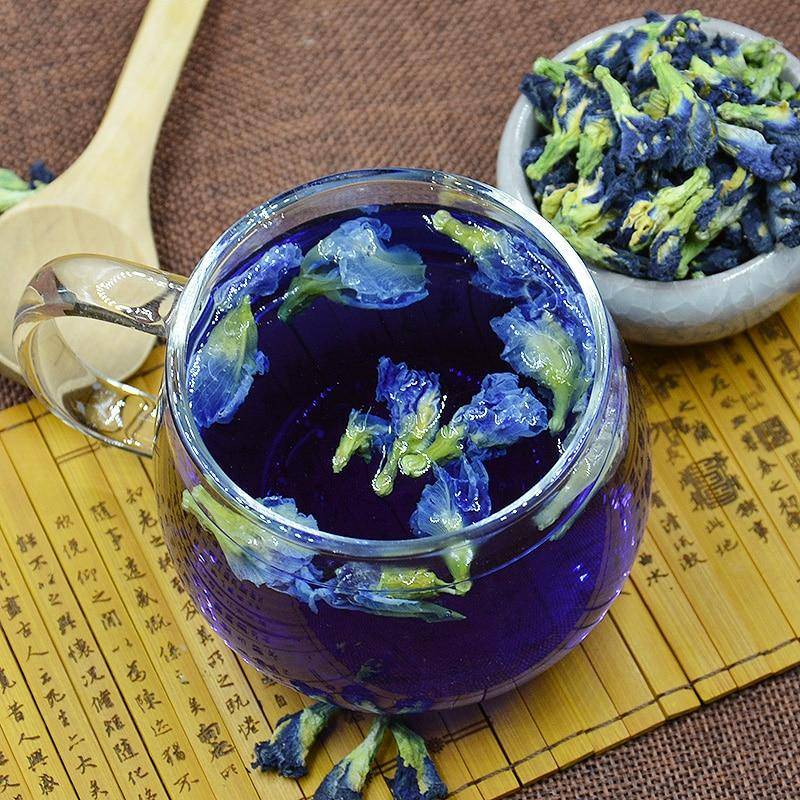 Синий чай из тайланда: полезные свойства и противопоказания