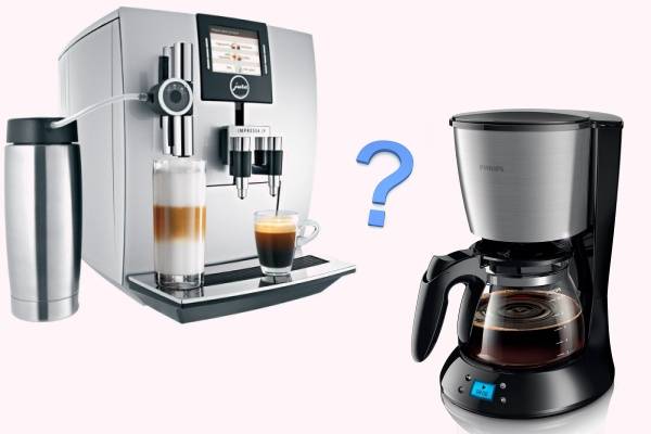 5 основных отличий кофеварки от кофемашины