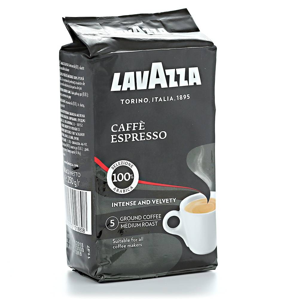 Bella: натуральный жареный молотый кофе lavazza crema e gusto