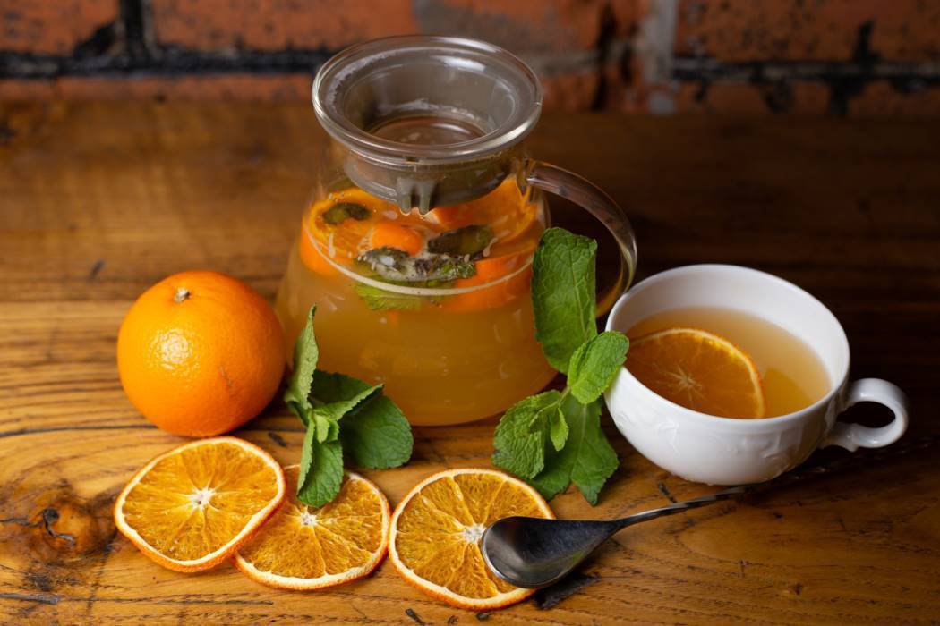 Рецепты чая с апельсином и имбирем