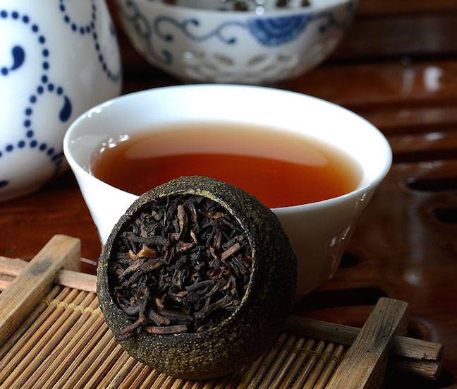 Чай китайский гун тин пуэр. гун тин — шу пуэр из провинции юньнань