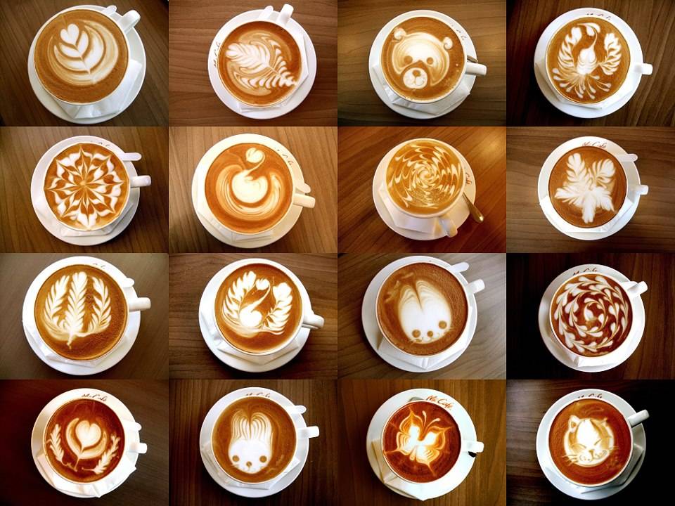 Рисунки на кофе