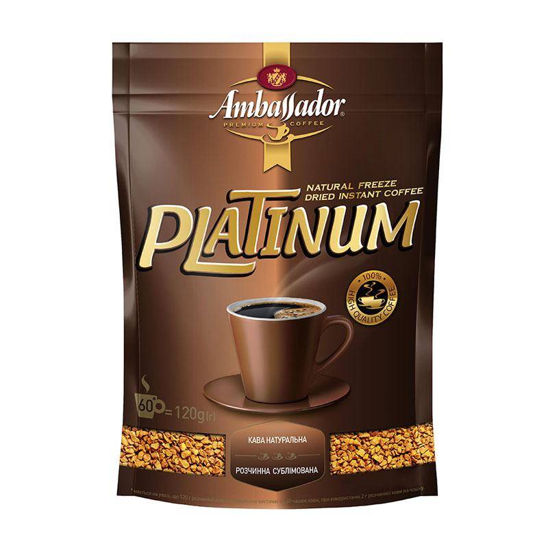 Кофе амбассадор (в зернах, молотый), продукция бренда ambassador