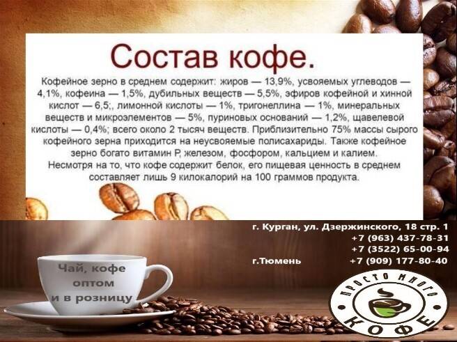 Какой тип кофе содержит больше кофеина? | coffee break