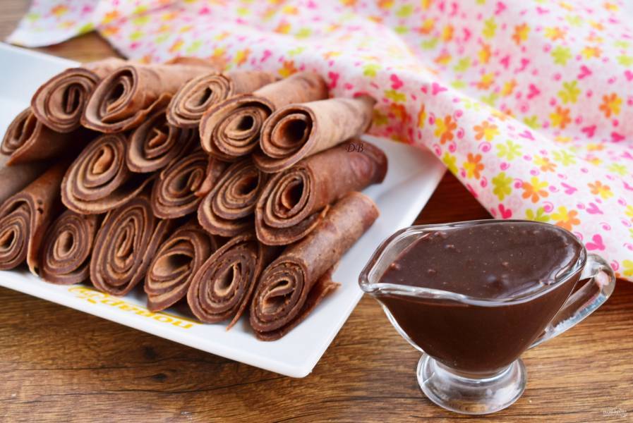 Шоколадные блины: пошаговый рецепт в домашних условиях