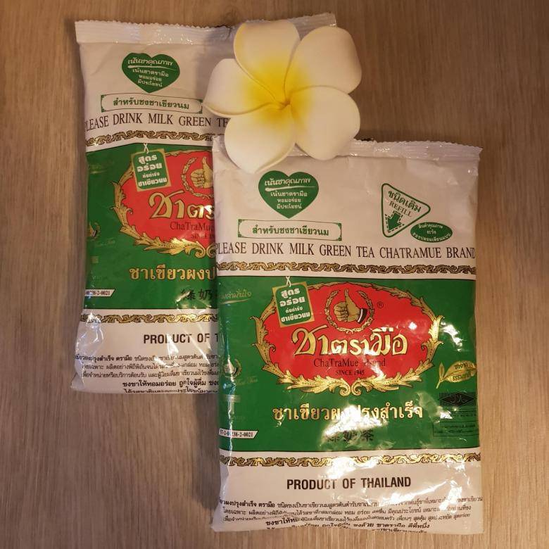 Молочный зеленый чай из таиланда
