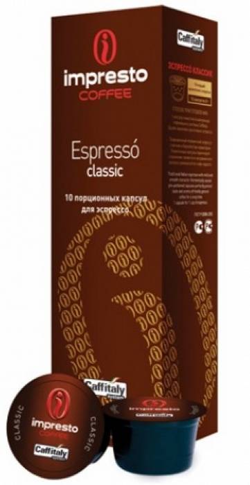 Кофе в зернах impresto roma 1000 гр — цена, купить в москве