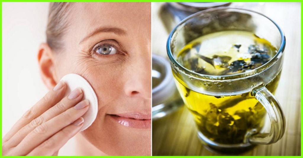 Зеленый чай для кожи лица — красивое лицо