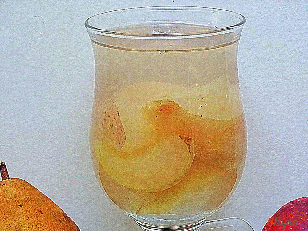 Компот из груши на зиму - простой рецепт без сахара и стерилизации, с добавлением уксуса и лимонной кислоты