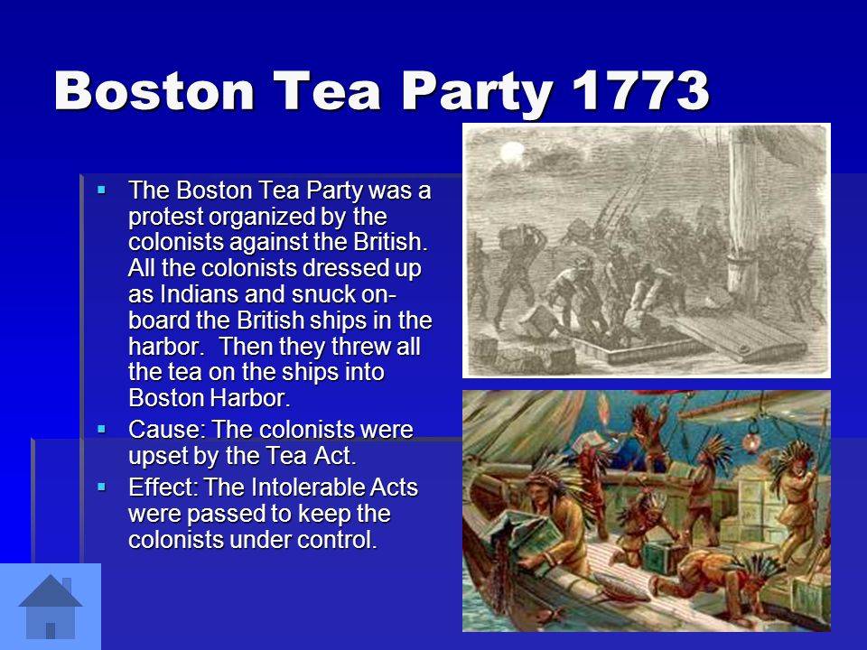 Бостонское чаепитие: причины и последствия