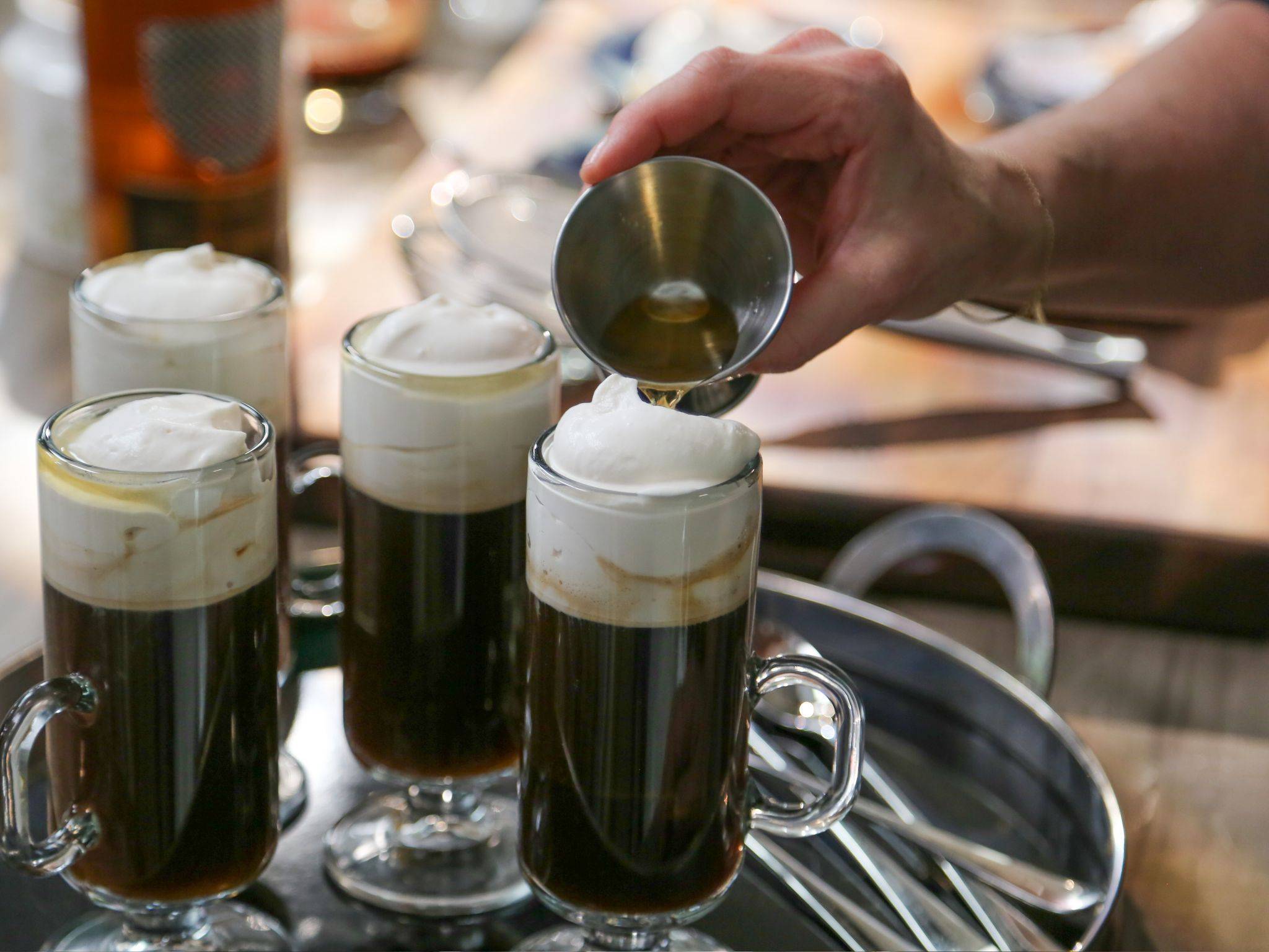Рецепт кофейного коктейля — айриш кофе, он же ирландский кофе