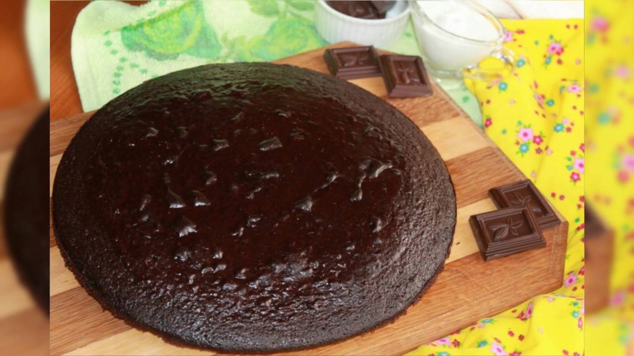 Бисквит для торта. рецепт с горьким шоколадом! -пошаговый рецепт с фото