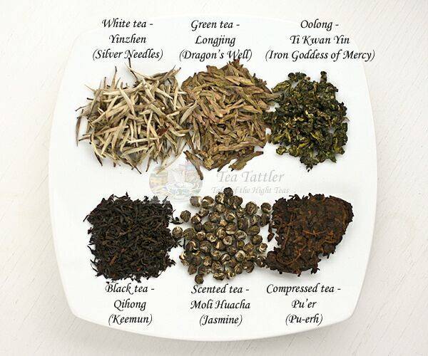 6 основных сортов чая
