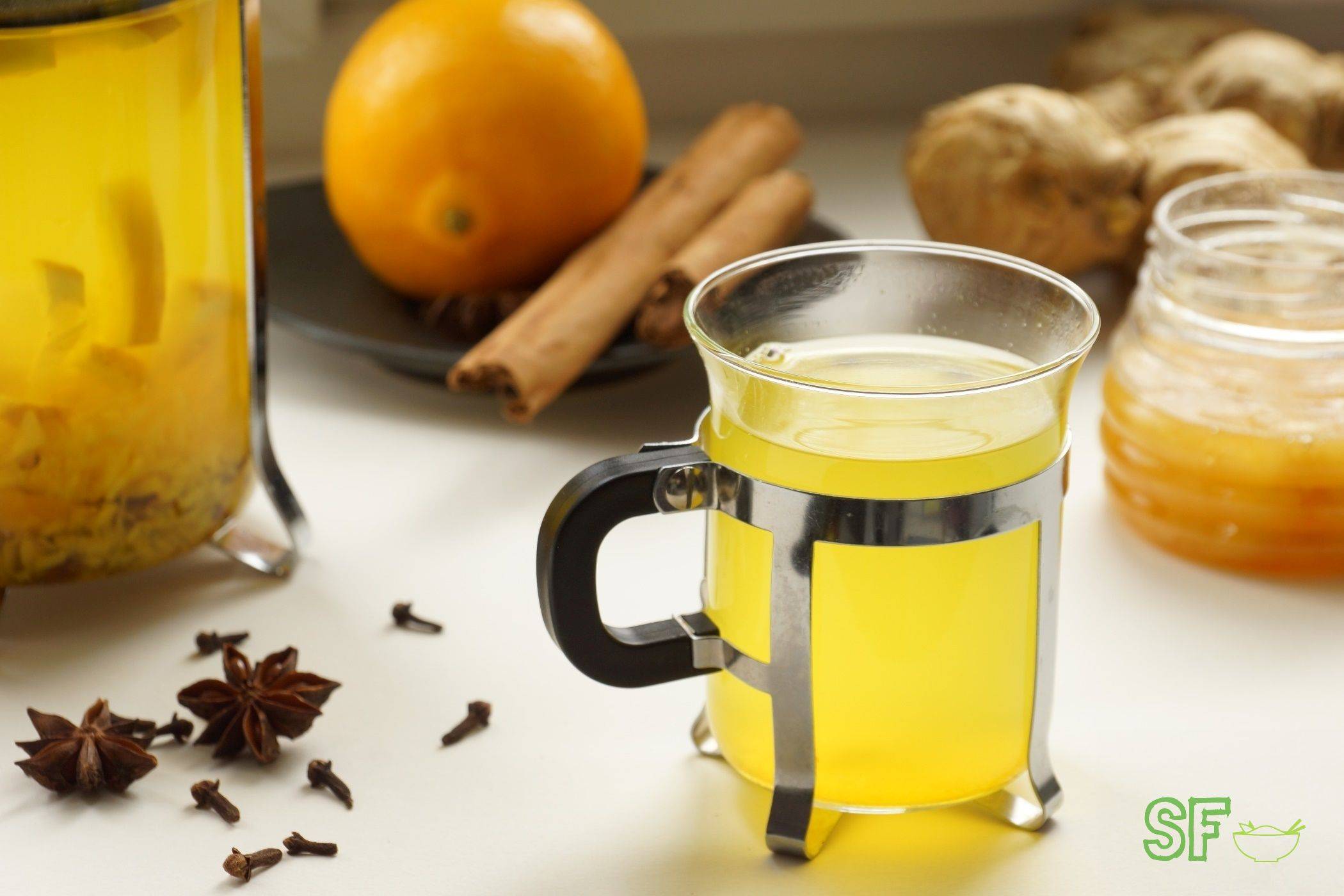 Чай для похудения с имбирем и лимоном - рецепт с видео