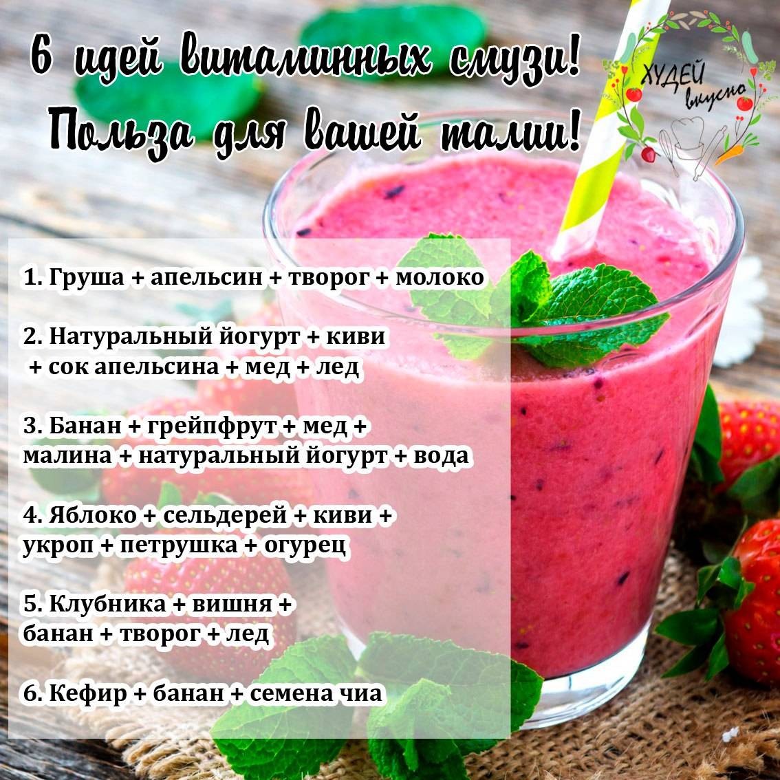 Фото смузи рецепты с фото простые и вкусные рецепты фото