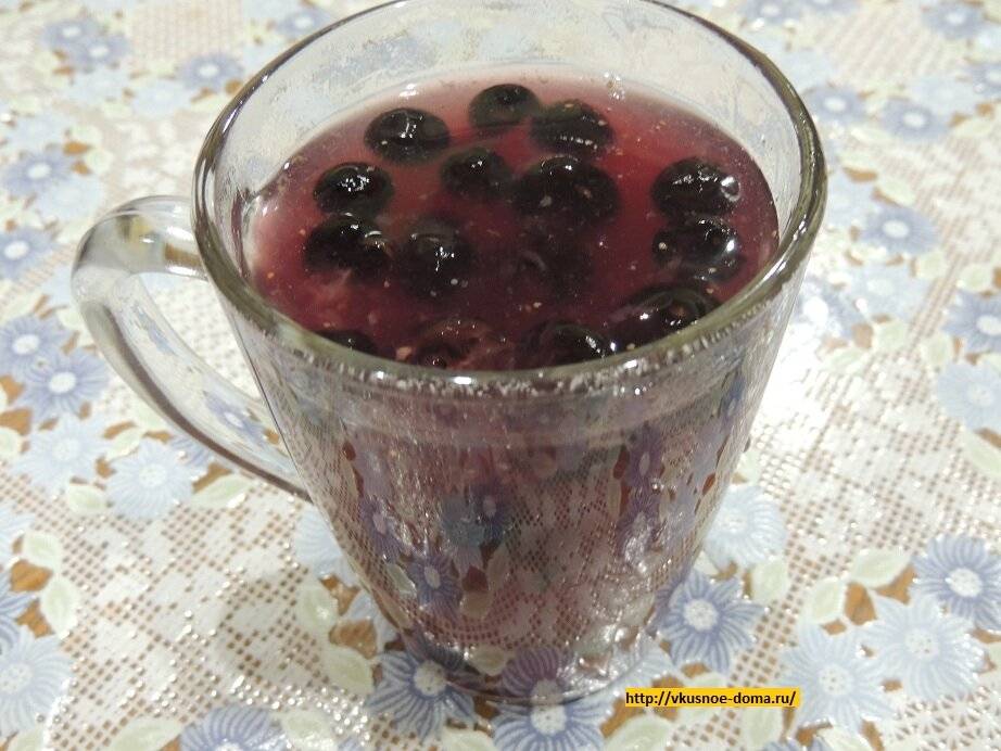 Кисель из замороженных ягод клюквы и черной смородины рецепт с фото - 1000.menu